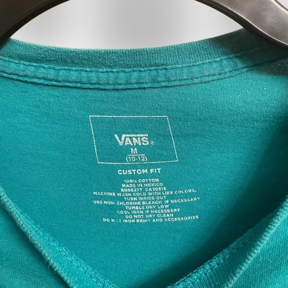 Vans Teal Graphic Mens Tee - Picture 3 of 3